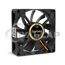 Вентилятор для корпуса ExeGate EX08015B3P черный, 80 мм, 2000 об/мин, 21 дБ, 3 pin