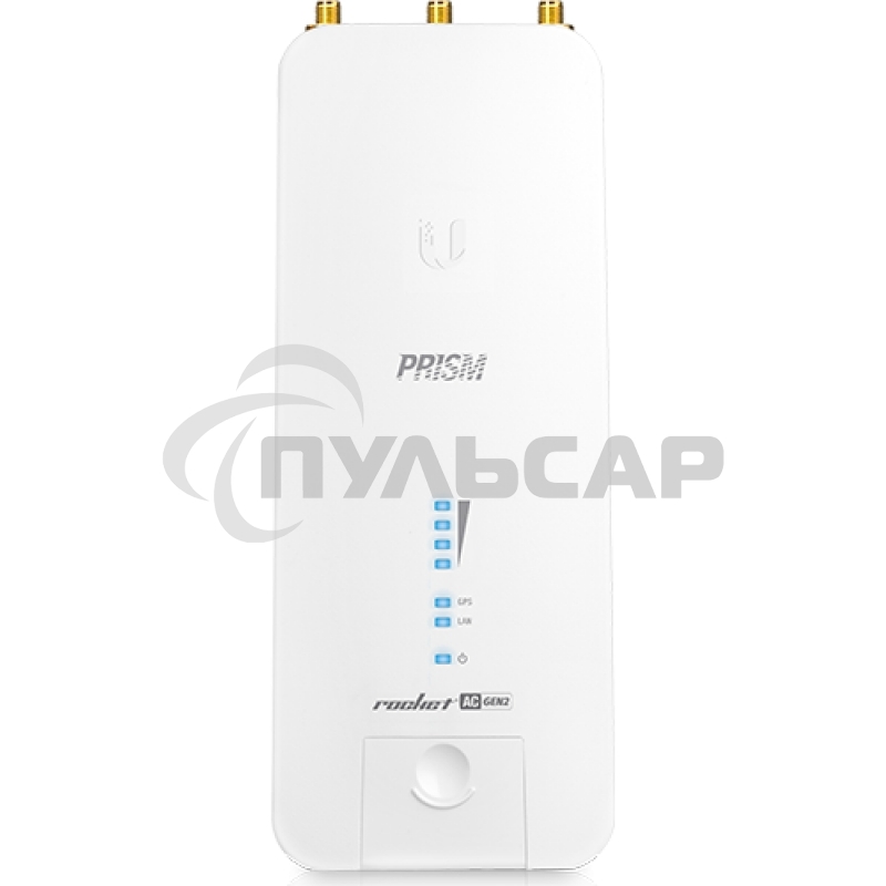 Точка доступа UBIQUITI RP-5AC-Gen2 Rocket 5AC PRISM Gen 2 Радиоустройство 5 ГГц, PtMP/PtP, airMAX ac, 2x RP-SMA, фильтры airPrism, GPS Sync