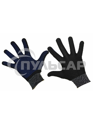 Перчатки нейлоновые с частичным покрытием ладони и пальцев 