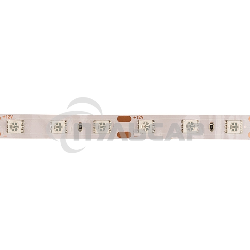 Лента светодиодная открытая, 10 мм, IP23, SMD 5050, 60 LED/m, 12 V, цвет свечения желтый