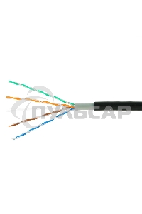 Кабель Cablexpert Россия, UPC-5051E-4-CU-OUT, UTP outdoor 4x2x0.51, медный, кат.5e, однож., 305м, box, черный