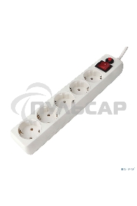 Сетевой фильтр Гарнизон EHLW-2 5р 10А 3м белый