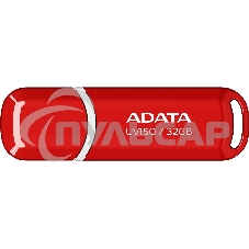 Флешка USB ADATA UV150 (AUV150-32G-RRD), 32 Gb, USB 3.0, R/W 35/10, красный