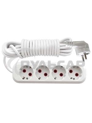 Удлинитель 4х3м с заземл. 10А IP20 У10-555 ПВС 3х0.75 UNIVersal 555-03
