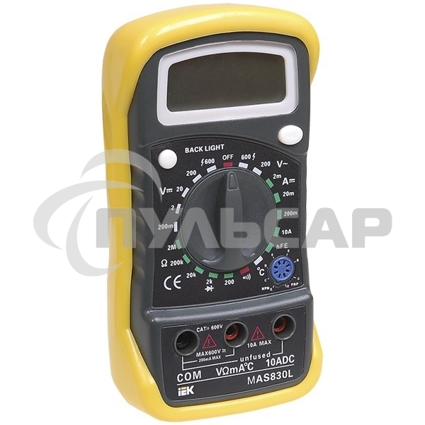 Мультиметр цифровой Master MAS830L ИЭК TMD-3L-830