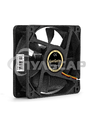 Вентилятор для корпуса ExeGate EX12038S3P-24 черный, 120 мм, 3000 об/мин, 46.1 дБ, 3 pin