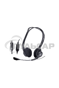 Наушники с микрофоном Logitech 960 черный 2.4м накладные оголовье (981-000100)