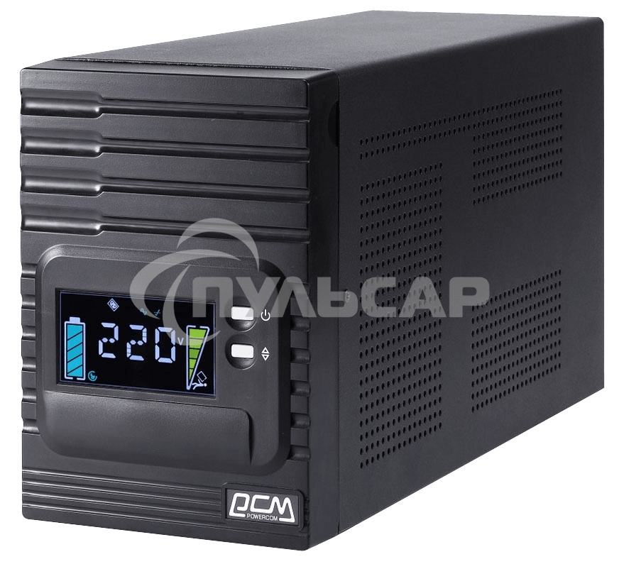 Источник бесперебойного питания Powercom Smart King Pro+ SPT-1000-II LCD 800Вт 1000ВА черный