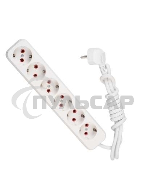 Удлинитель 6х2м с заземл. 16А IP20 Lezard 720-0602-601