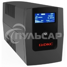 Источник бесперебойного питания ИБП Info LCD 1500В.А IEC C13 (4) USB + RJ45 DKC INFOLCD1500I