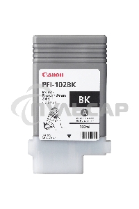 Картридж струйный Canon PFI-102Bk (0895B001) черный (130 мл.) для Canon iPF605, iPF610, iPF650, iPF655, iPF710, iPF750, iPF755, LP17, iPF510