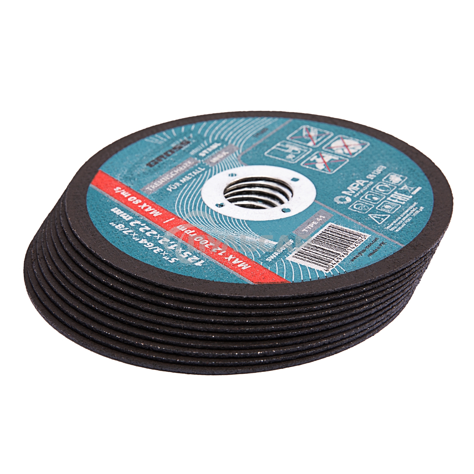 Круг отрезной GROSS по металлу, 125 х 1,2 х 22,2 мм 74369