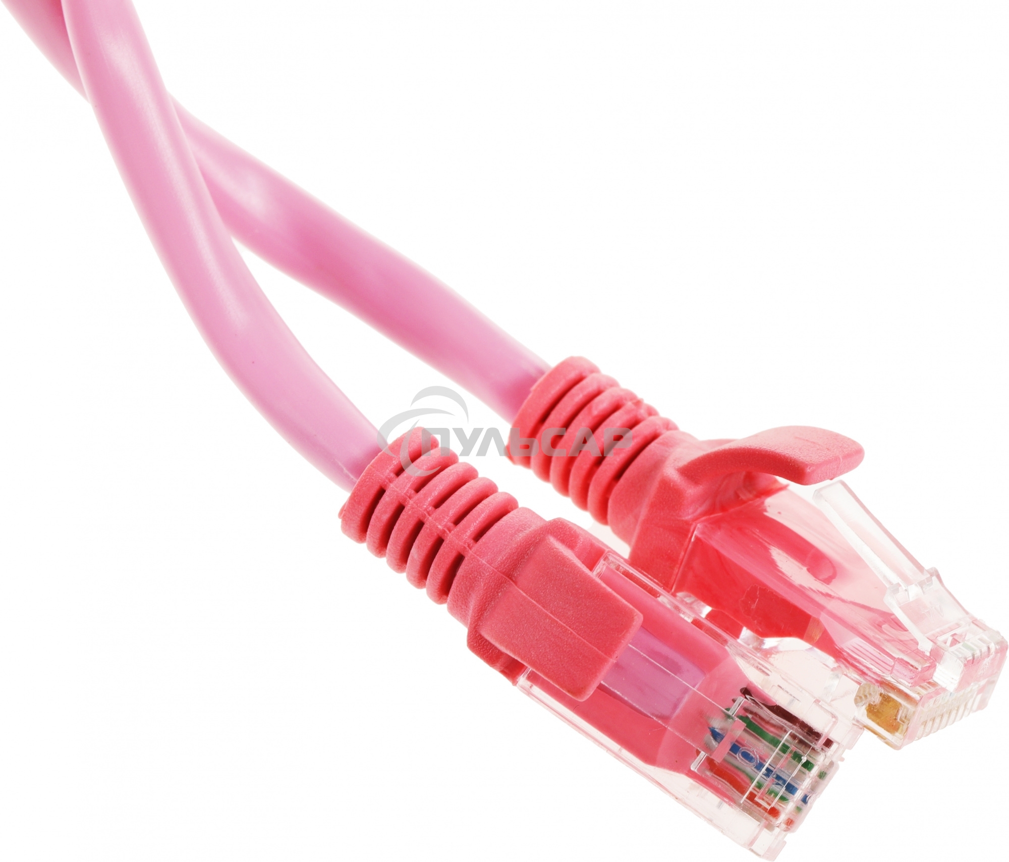 Патч-корд UTP Cablexpert кат.5e, 5м, литой, многожильный (розовый)