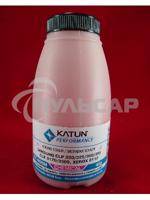 Тонер SAMSUNG CLP 320/325/360/365, CLX 3170/3305, Xerox 6110 magenta, химический (фл.45г.) Katun фас. Россия