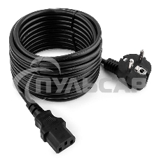 Кабель Gembird Power 250V 10A EUR, VDEКабель питания сетевой, Евровилка, заземление, 5m (PC-186-VDE-5M)
