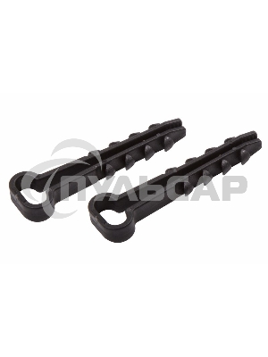 Дюбель-хомут нейлоновый прямоугольный PROconnect 5-10 мм, черный, упаковка 100 шт.