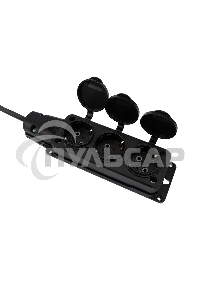 Удлинитель-шнур Rexant КГ 3х1.5, 30 м, 3 гнезда, морозостойкий, с/з, 16 А, 3500 Вт, IP44 (Сделано в России)