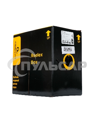 Кабель Cablexpert Россия, UPC-5051E-4-CU-OUT, UTP outdoor 4x2x0.51, медный, кат.5e, однож., 305м, box, черный