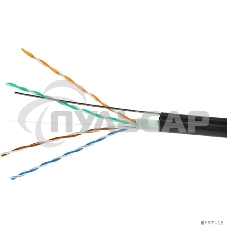 Кабель Cablexpert Россия UPC-5051E-4-CU-OUTR, UTP outdoor 4x2x0.51 на тросу, медный, кат.5e, однож., 305м, coil, черный