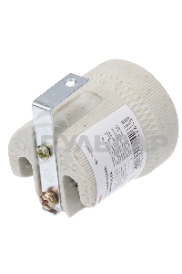 Патрон керамический E27 с держателем Rexant