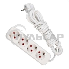 Удлинитель 4х5м с заземл. 16А IP20 Lezard 720-0405-401