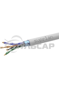 Кабель информационный Suprlan Median 01-1033-1, кат.5E FTP 4X2X24AWG PVC внутренний 305м, серый