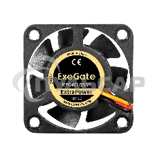 Вентилятор для корпуса ExeGate EP04010S3P черный, 40 мм, 7500 об/мин, 36 дБ, 3 pin