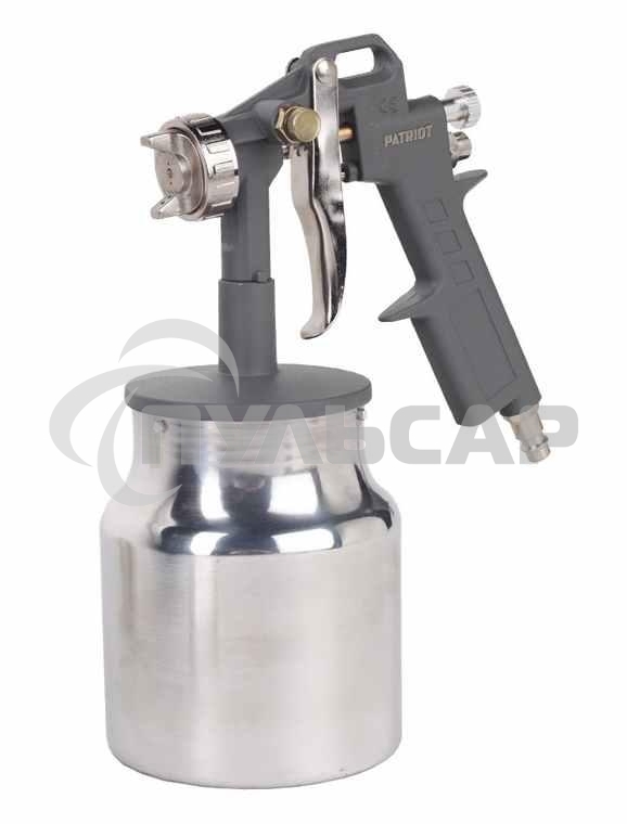 Краскопульт пневматический PATRIOT LV 162В. н/б 1,0 л, сопло 1,5 мм,141- 200 л/мин, быстросъем 1/4