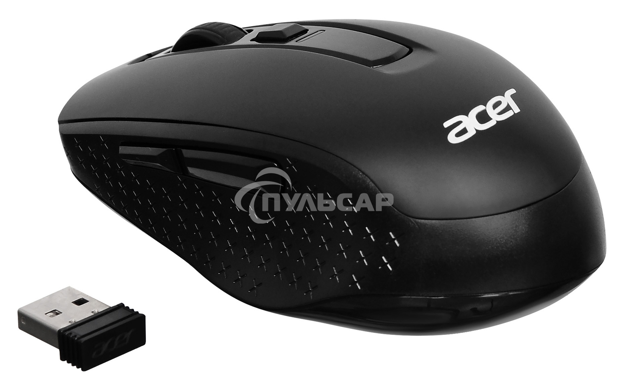 Мышь беспроводная Acer OMR060 черный, 1600 dpi, радиоканал, USB, кнопки - 6