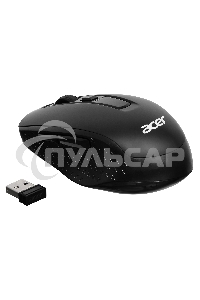Мышь беспроводная Acer OMR060 черный, 1600 dpi, радиоканал, USB, кнопки - 6