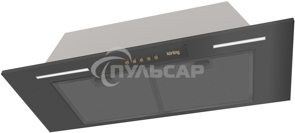 Вытяжка встраиваемая Korting KHI 9931 RN черный, 80 см, 950 куб. м/ч, 52 дБ