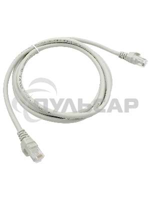 Патч-корд Buro Basic UTP 4 пары cat6 CCA molded 2м серый RJ-45 (m)-RJ-45 (m)