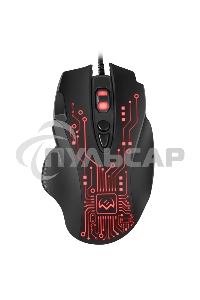 Мышь проводная SVEN RX-G715 черный, 3200 dpi, USB, кнопки - 8