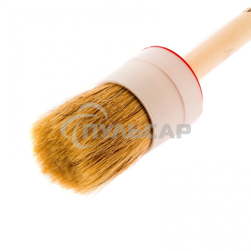 Кисть круглая №12 (45 мм), натуральная щетина, деревянная ручка MTX 82082
