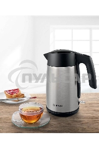 Чайник электрический Bosch TWK7L460, 1,7л, 2400 Вт., нерж.сталь, шкала уровня воды