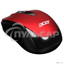 Мышь беспроводная Acer OMR136 красный, 1000 dpi, радиоканал, USB, кнопки - 3