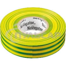 Изолента ПВХ Navigator 19мм (рул.20м) жел/зел. NIT-A19-20/YG Изолента ПВХ Navigator 19мм (рул.20м) жел/зел. NIT-A19-20/YG