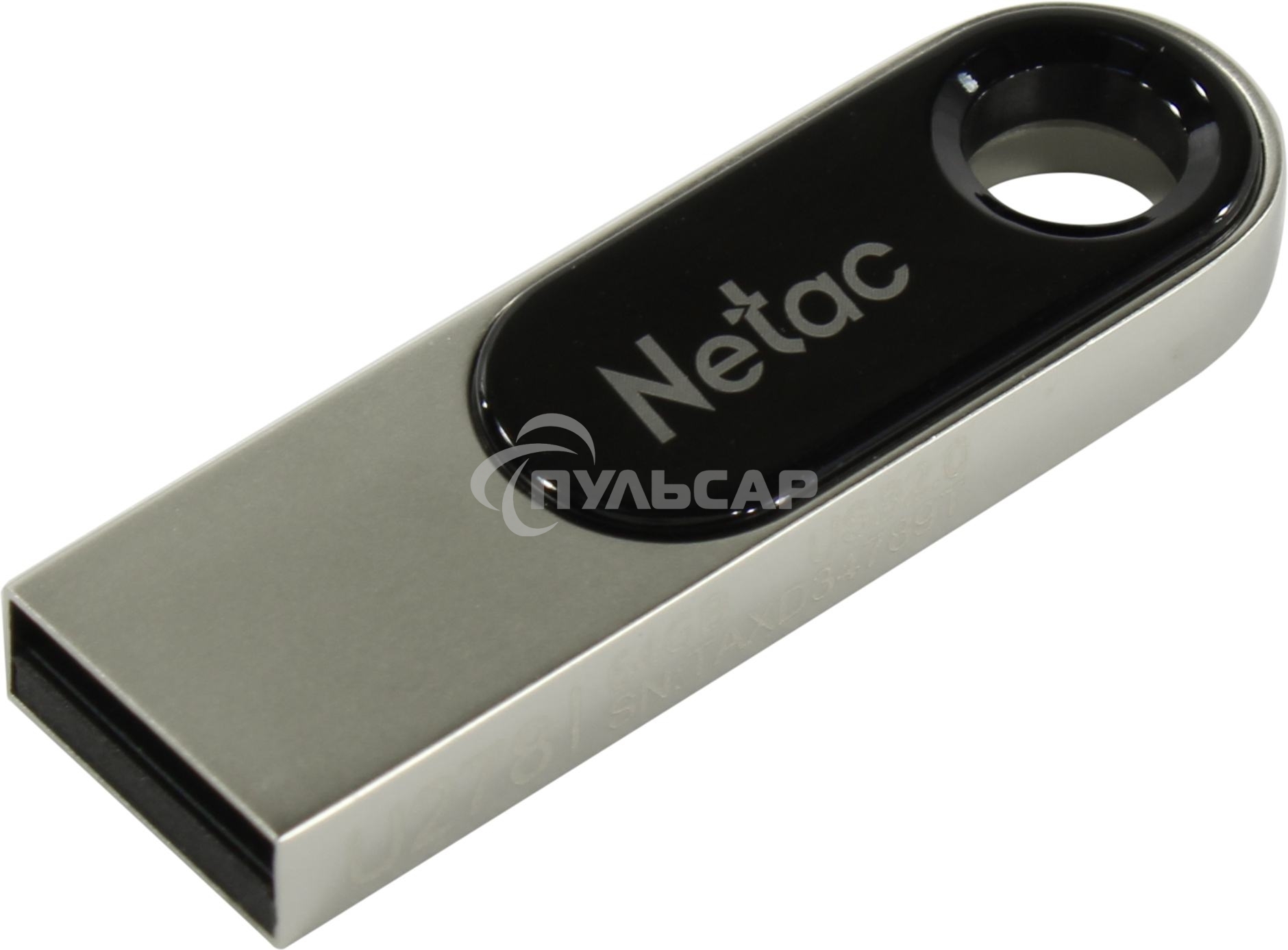 Флешка USB Netac U278 64 Gb <NT03U278N-064G-20PN>, USB 2.0, металлическая матовая