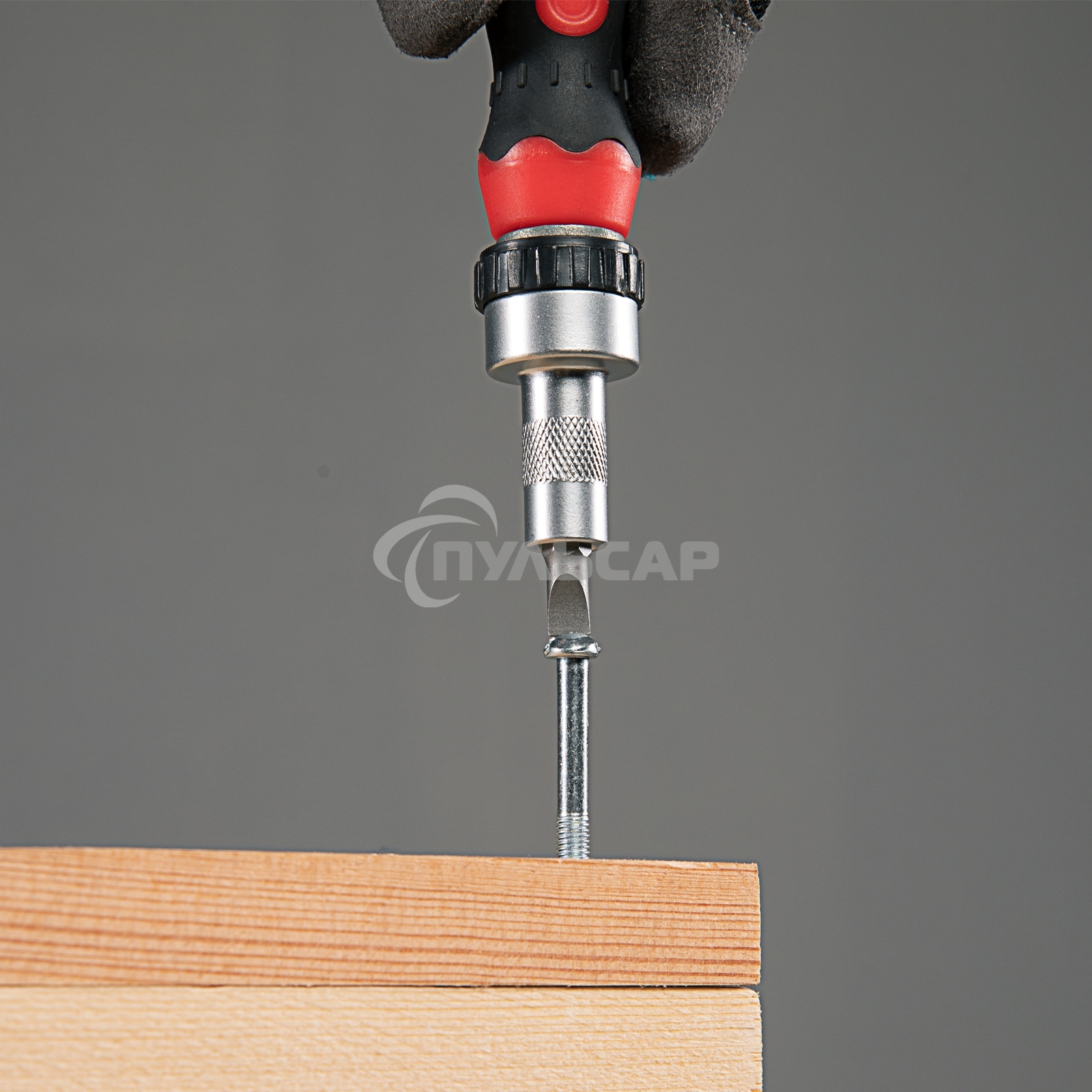 Отвертка реверсивная Matrix с набором бит и насадок торцевых, CrV,1/4