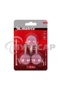 Шарошка Matrix абразивная, шар, 30x6, F46, 3шт