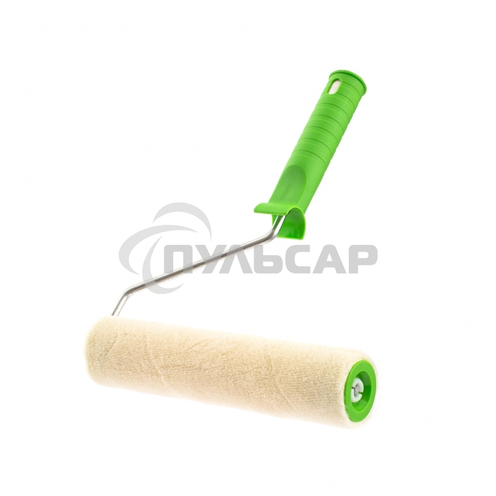 Валик ВЕЛЮР с ручкой, 200 мм, ворс 5 мм, D 36 мм, D ручки - 6 мм Россия Сибртех