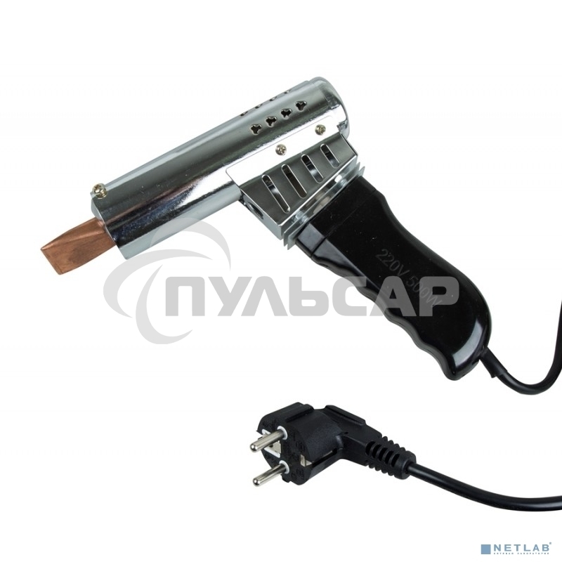 Паяльник-пистолет ПП Rexant, керам.нагреватель, 500 Вт, 230 В, карболитовая ручка