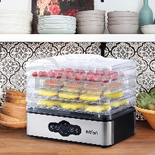 Сушилка для овощей и фруктов Kitfort KT-1914 5под. 240Вт черный