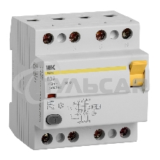 Выключатель дифференциального тока (УЗО) 4п 63А 100мА тип AC ВД1-63 ИЭК MDV10-4-063-100