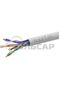 Кабель информационный Suprlan Median 01-0334-9, кат.5E U/UTP 4 пары 24AWG, PVC внутренний, 305м, серый