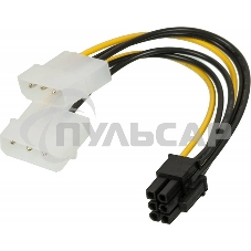 Кабель питания Ningbo RTL-C32 PCI-E 6pin/2xMolex