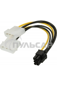 Кабель питания Ningbo RTL-C32 PCI-E 6pin/2xMolex