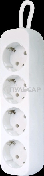 Удлинитель Defender E418 белый 1.8 м, 4 розетки 