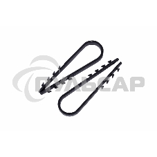 Дюбель-хомут нейлоновый PROconnect 19-25 мм, черный, упаковка 100 шт. Дюбель-хомут нейлоновый PROconnect 19-25 мм, черный, упаковка 100 шт.