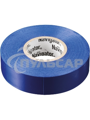 Изолента ПВХ 19мм (рул.20м) син. NIT-A19-20/B Navigator